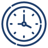 preim6 A simplistic line drawing of a clock.