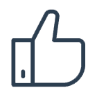 thumb-icon Icon depicting a thumbs-up gesture.